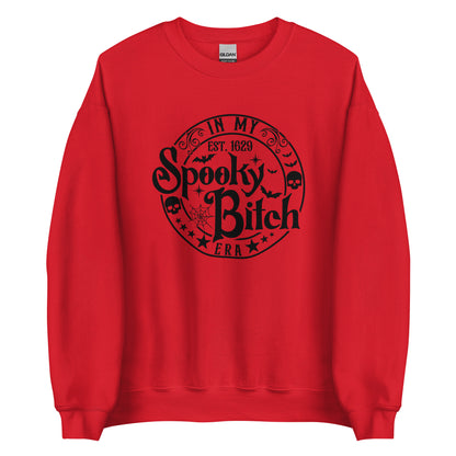 In My Spooky Bitch Era (Halloween) Sweatshirt Color: Red