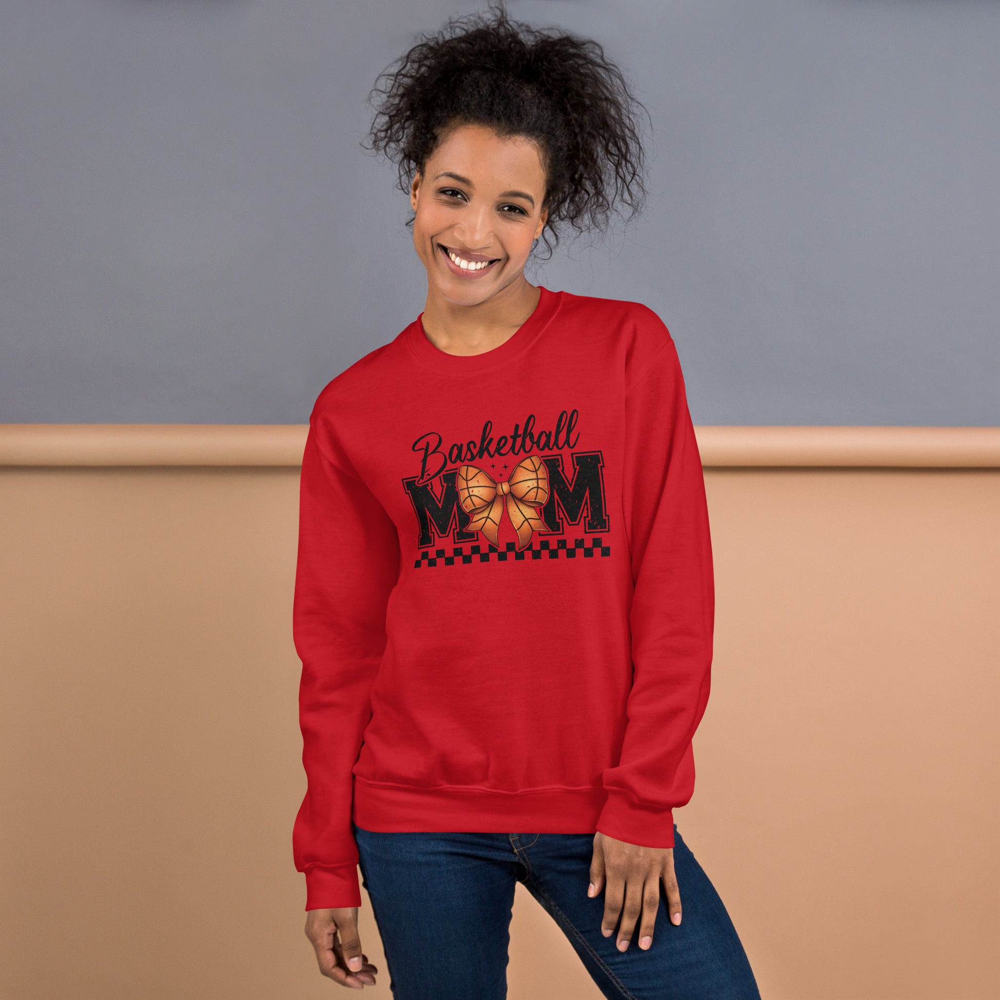 Basketball Mom Sweatshirt - Color: Red