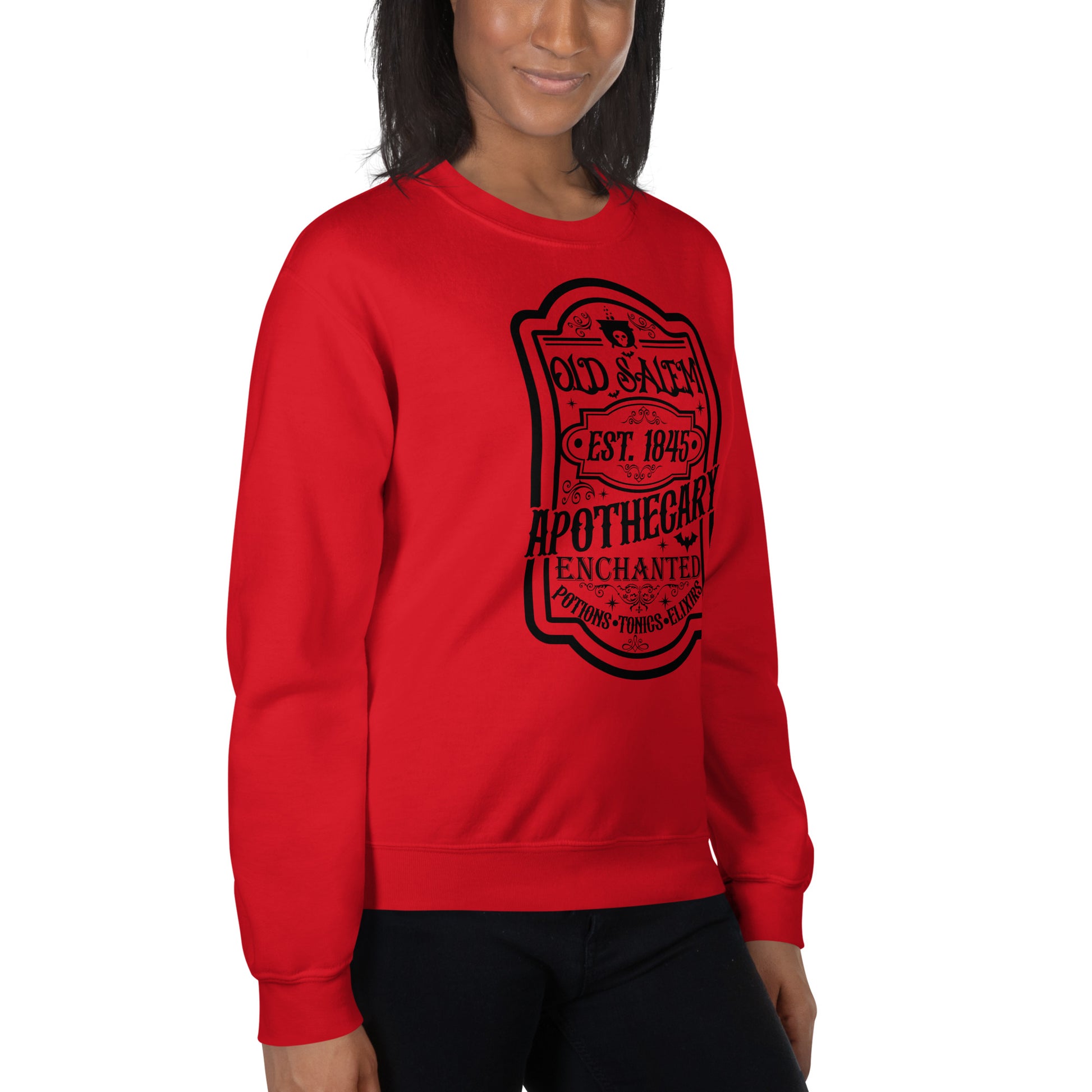 Old Salem Enchanted Apothecary (Halloween) Sweatshirt Color: Red