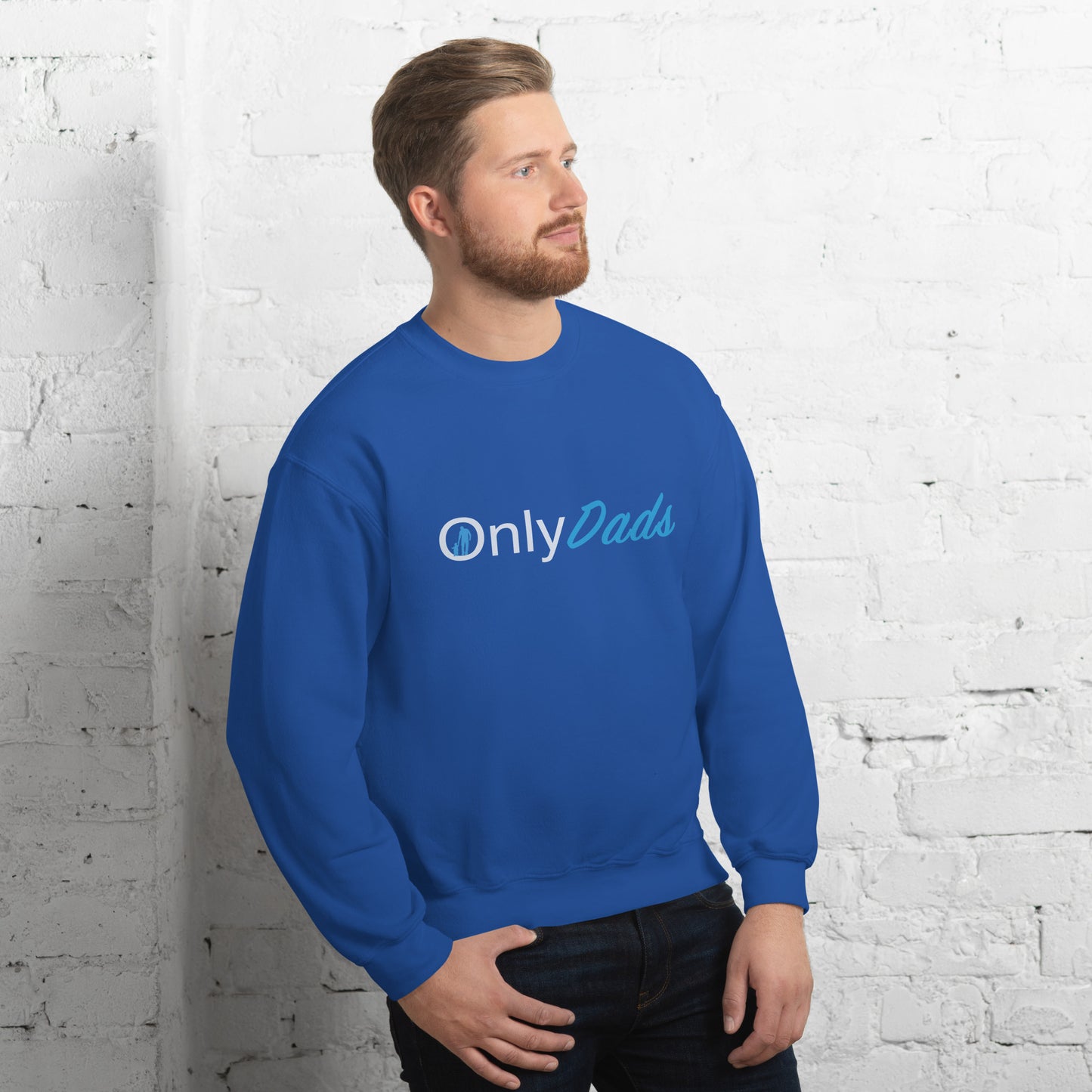 OnlyDads Sweatshirt (Only Dads Sweatshirt for Fathers) Color: Black