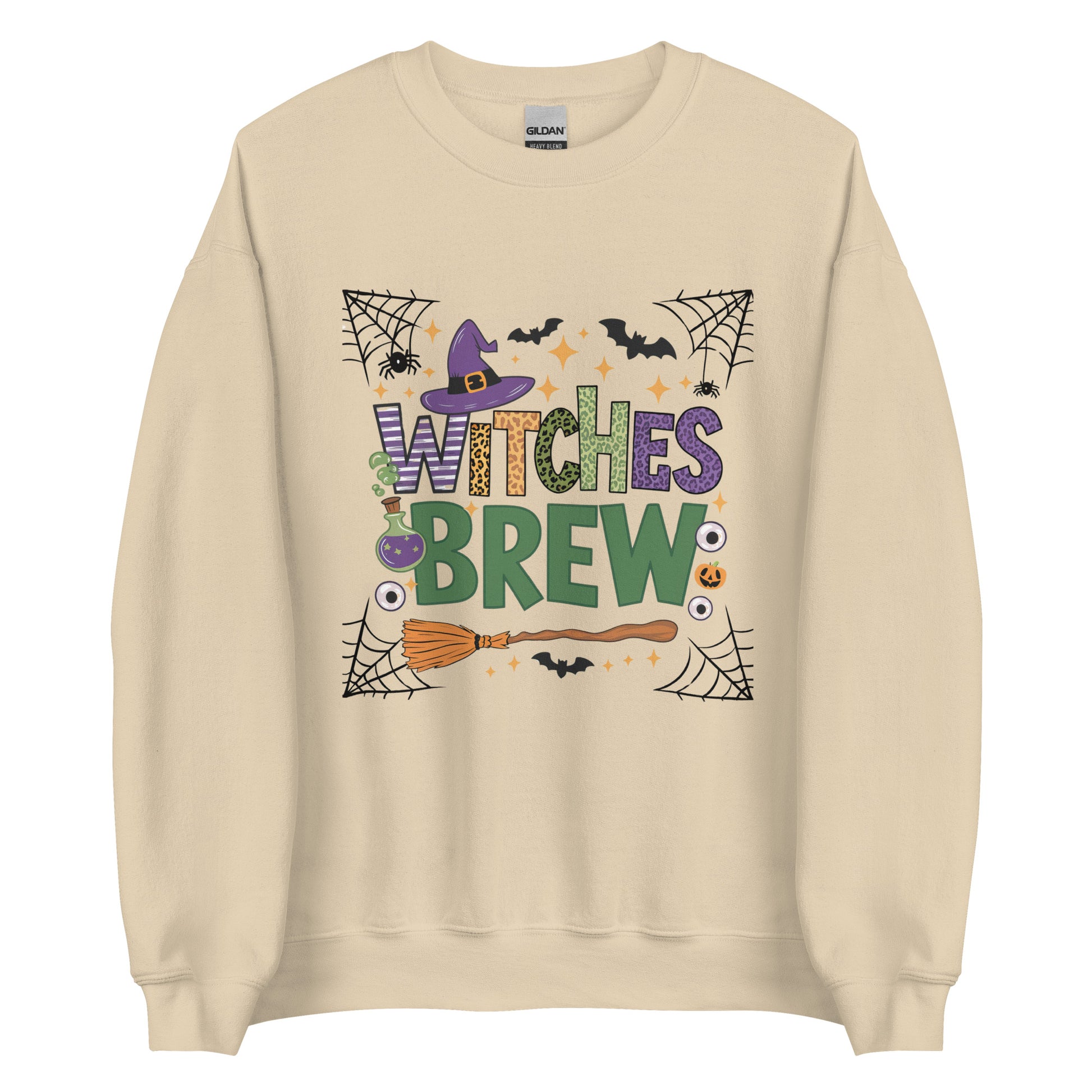 Witches Brew Sweatshirt (Halloween Witch) Color: Sand