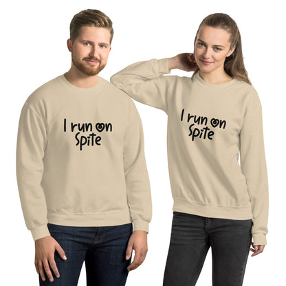 I Run On Spite Sweatshirt Color: Sand