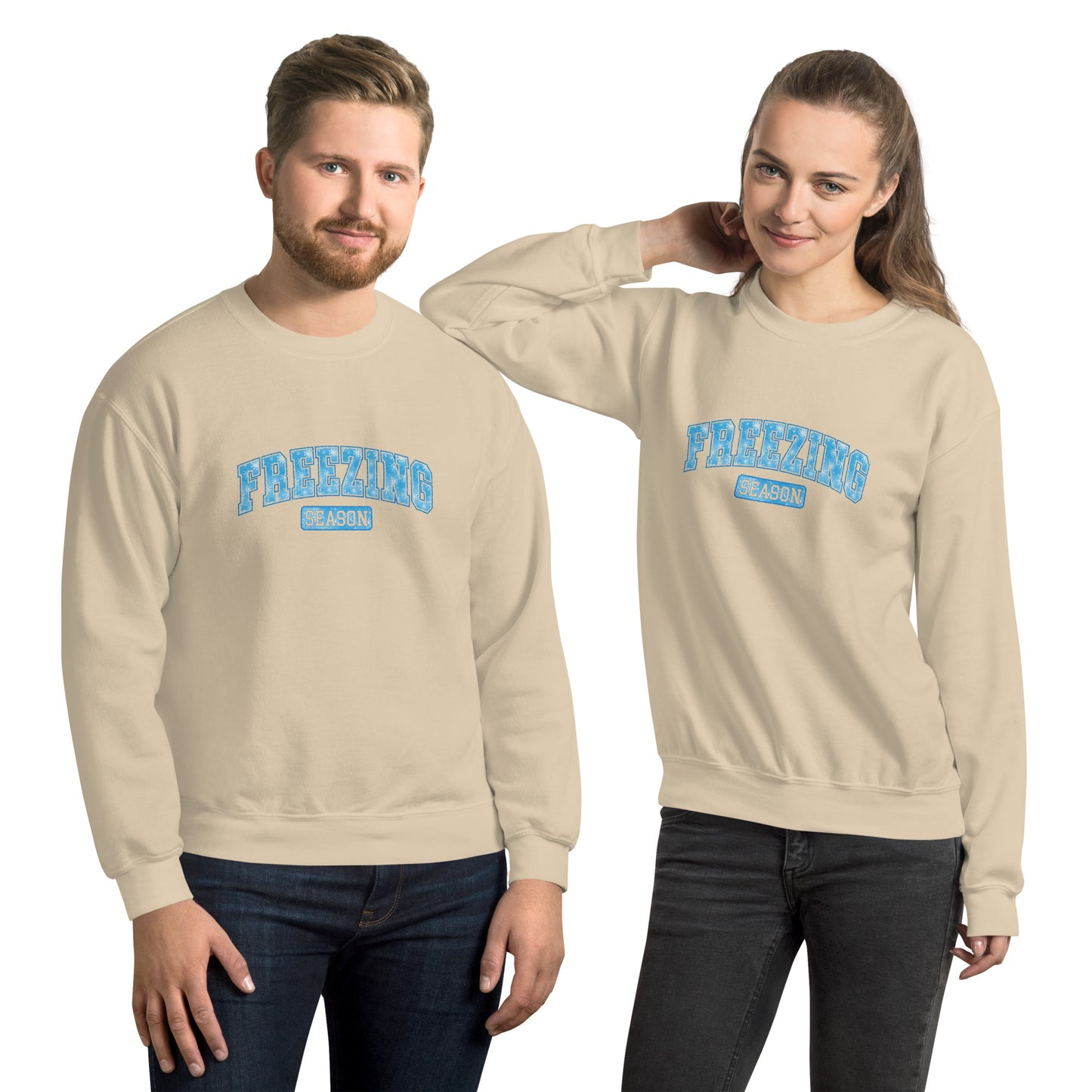 Freezing Season Sweatshirt - Color: Sand