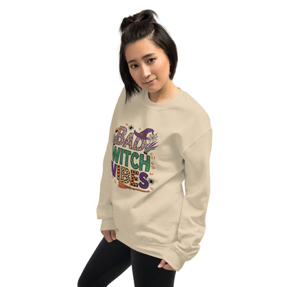 Bad Witch Vibes Sweatshirt (Halloween Witch) Color: Black