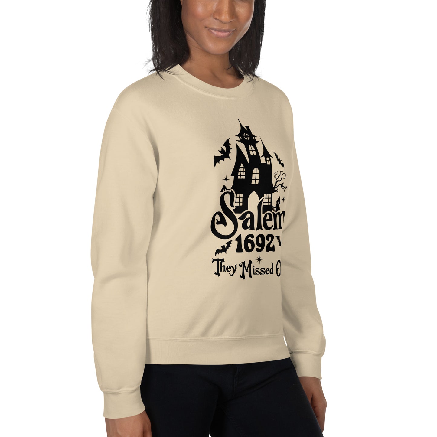 Salem 1692 They Missed One (Halloween) Sweatshirt Color: Red