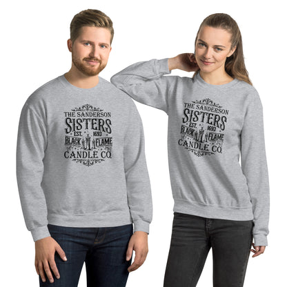 The Sanderson Sisters Black Flame Candle Co (Halloween) Sweatshirt Color: Sport Grey