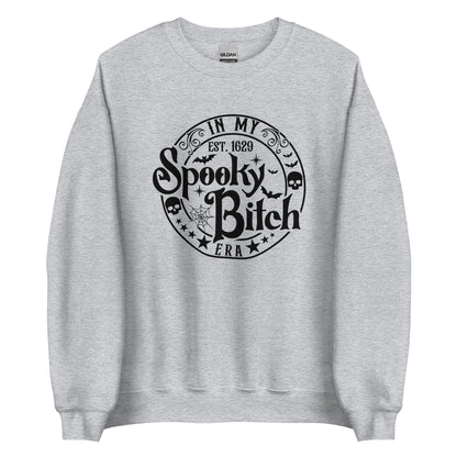 In My Spooky Bitch Era (Halloween) Sweatshirt Color: Sport Grey