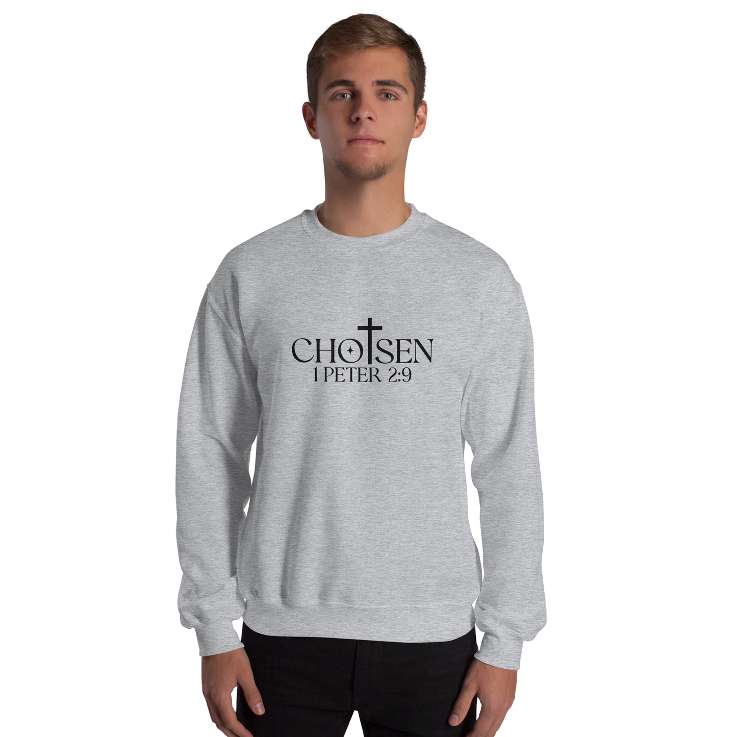 Chosen 1 Peter 2:9 Sweatshirt - Color: Red