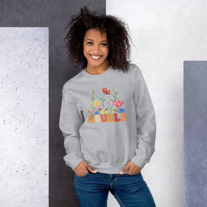 Abuela Sweatshirt (Wear the Abuela title with pride and love) - Color: Sport Grey