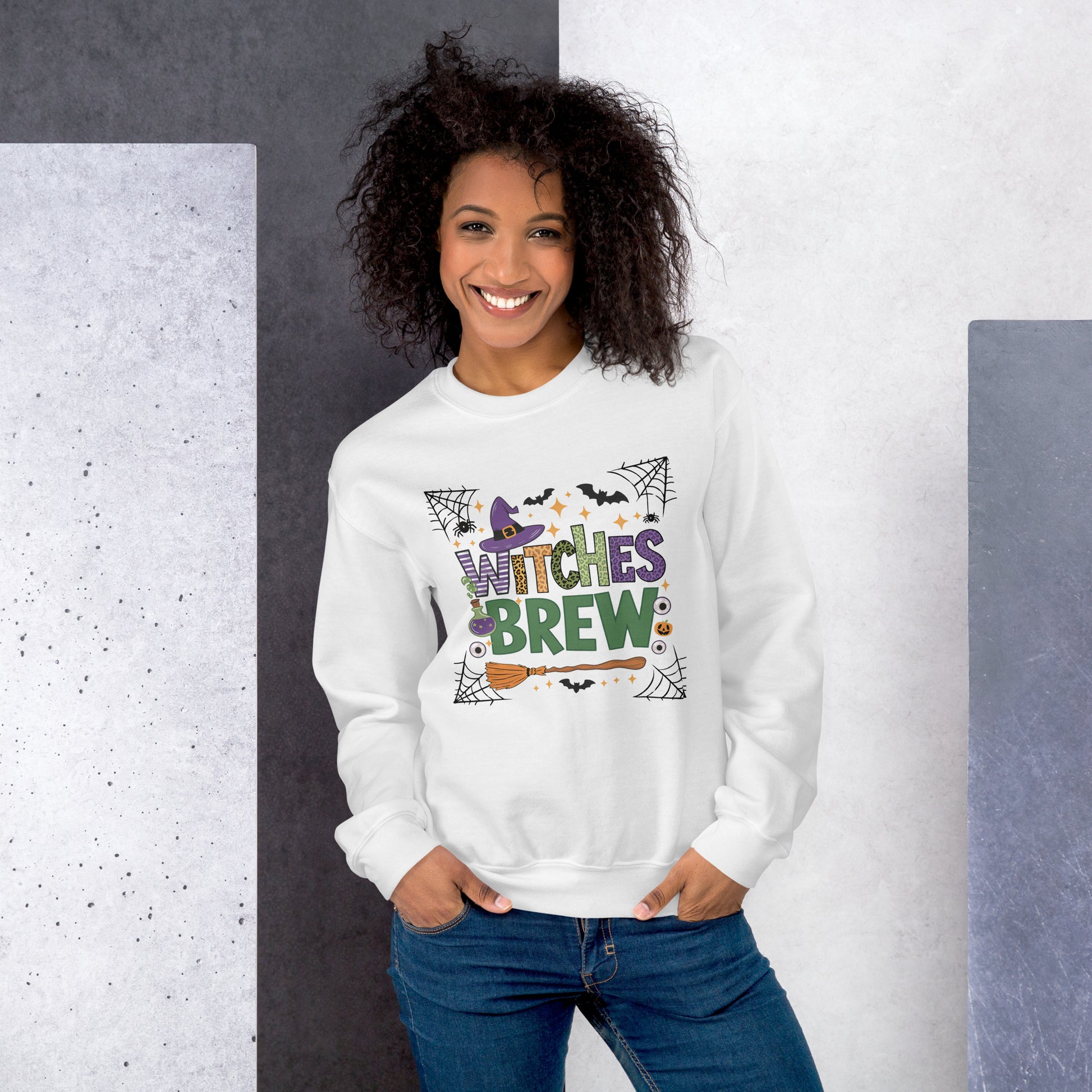 Witches Brew Sweatshirt (Halloween Witch) Color: Black