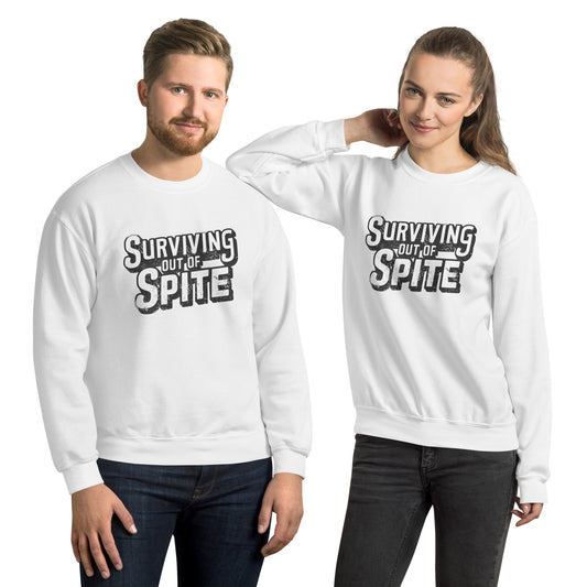 Surviving Out Of Spite Sweatshirt - Color: White