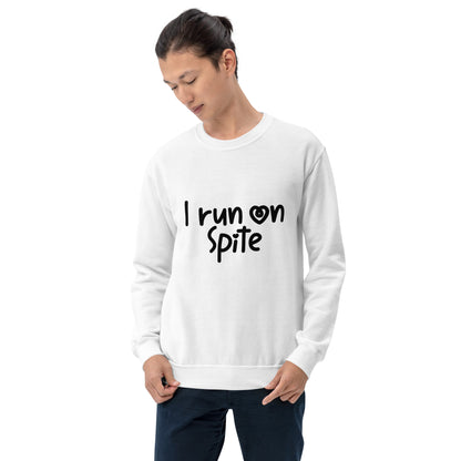 I Run On Spite Sweatshirt Color: Red