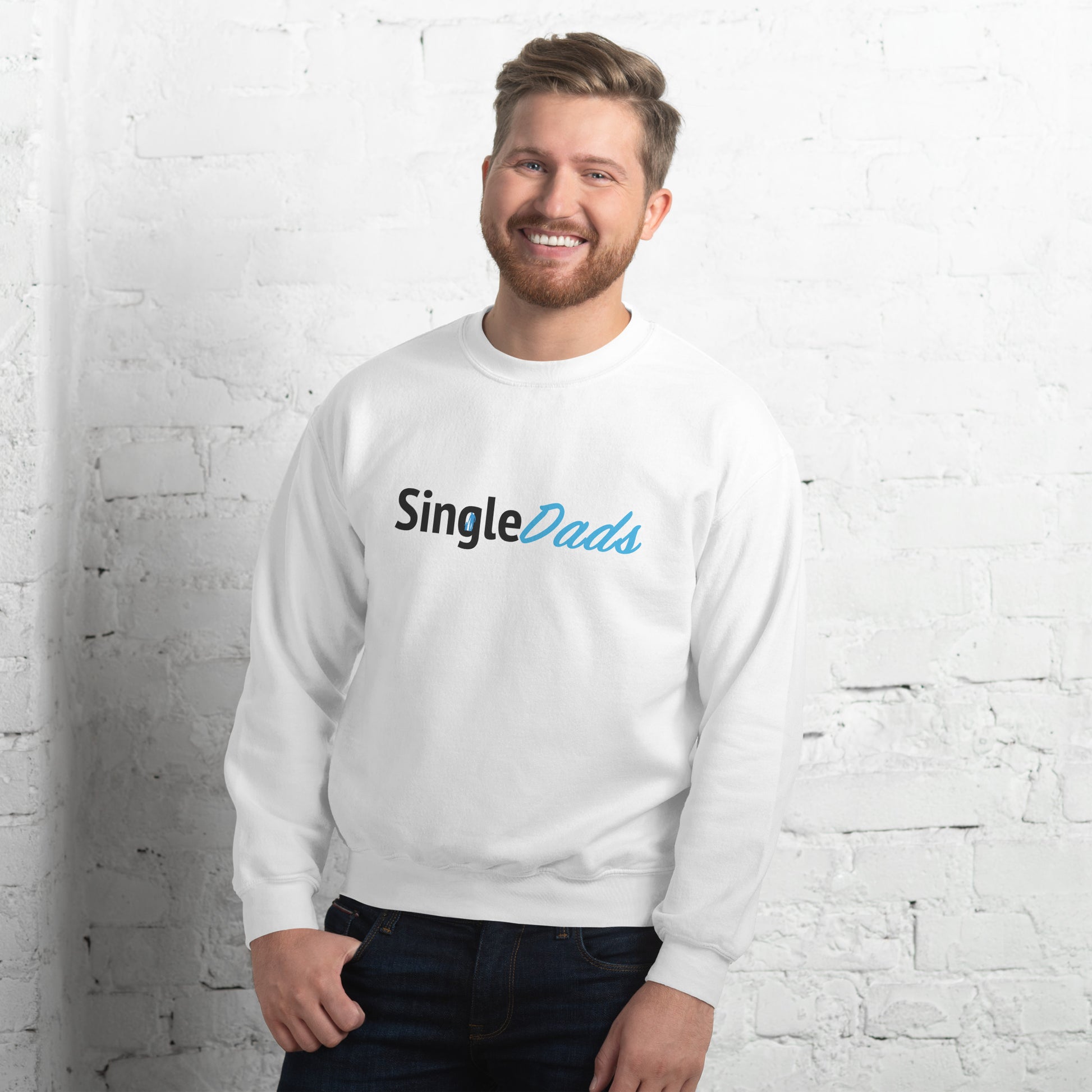 SingleDads Sweatshirt Color: White