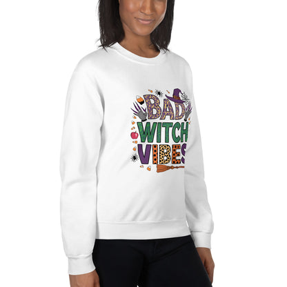 Bad Witch Vibes Sweatshirt (Halloween Witch) Color: Black