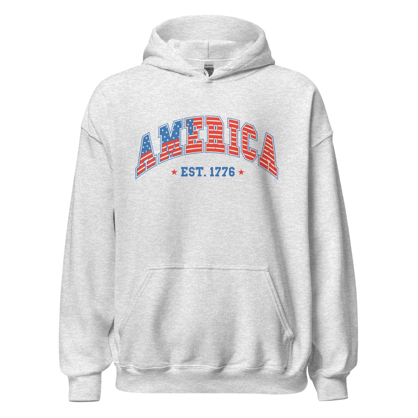 America 1776 Hoodie - Color: Ash