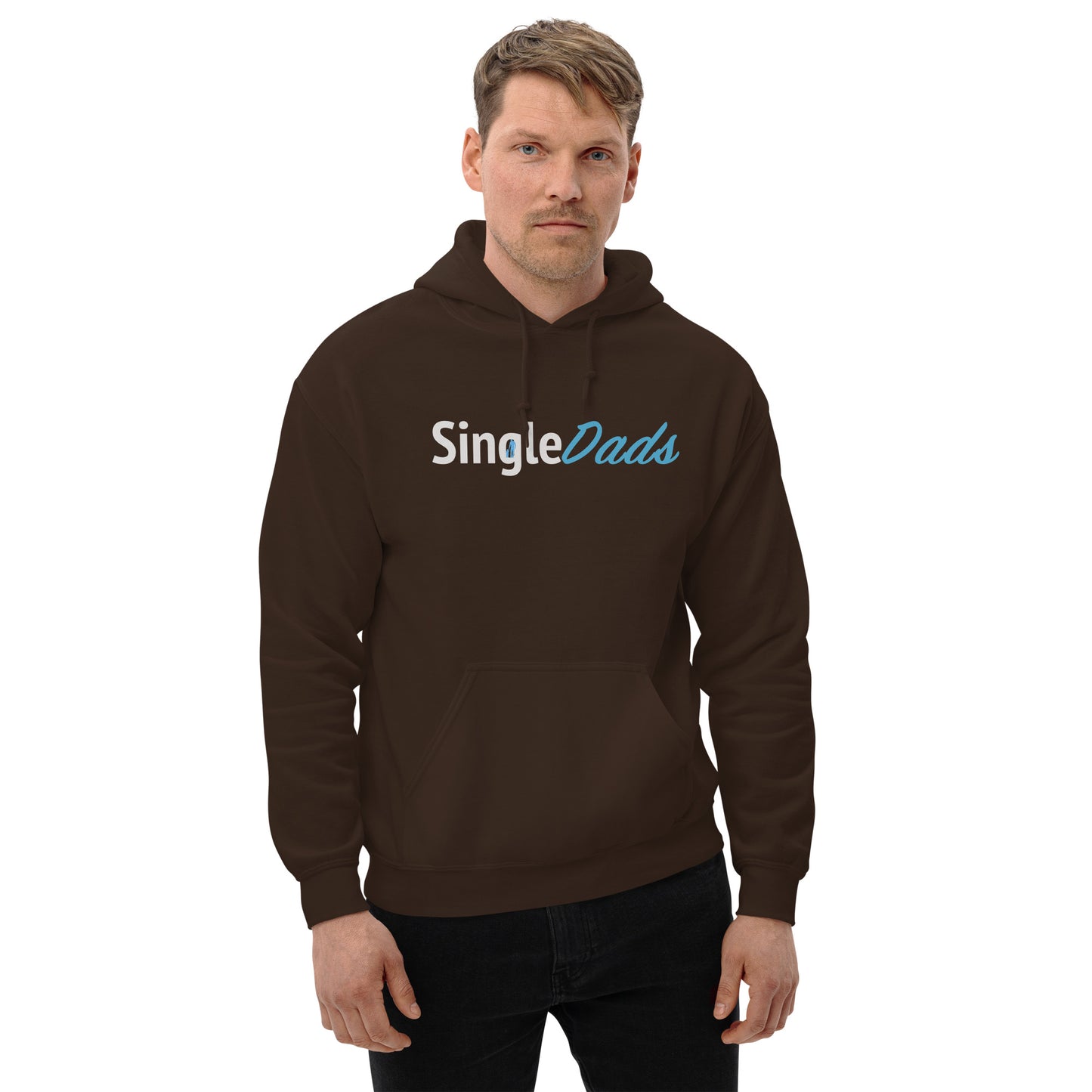 SingleDads Hoodie Color: Dark Chocolate