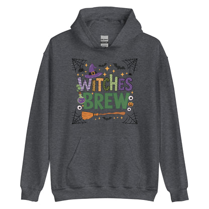 Witches Brew Hoodie (Halloween Witch) - Color: Dark Heather