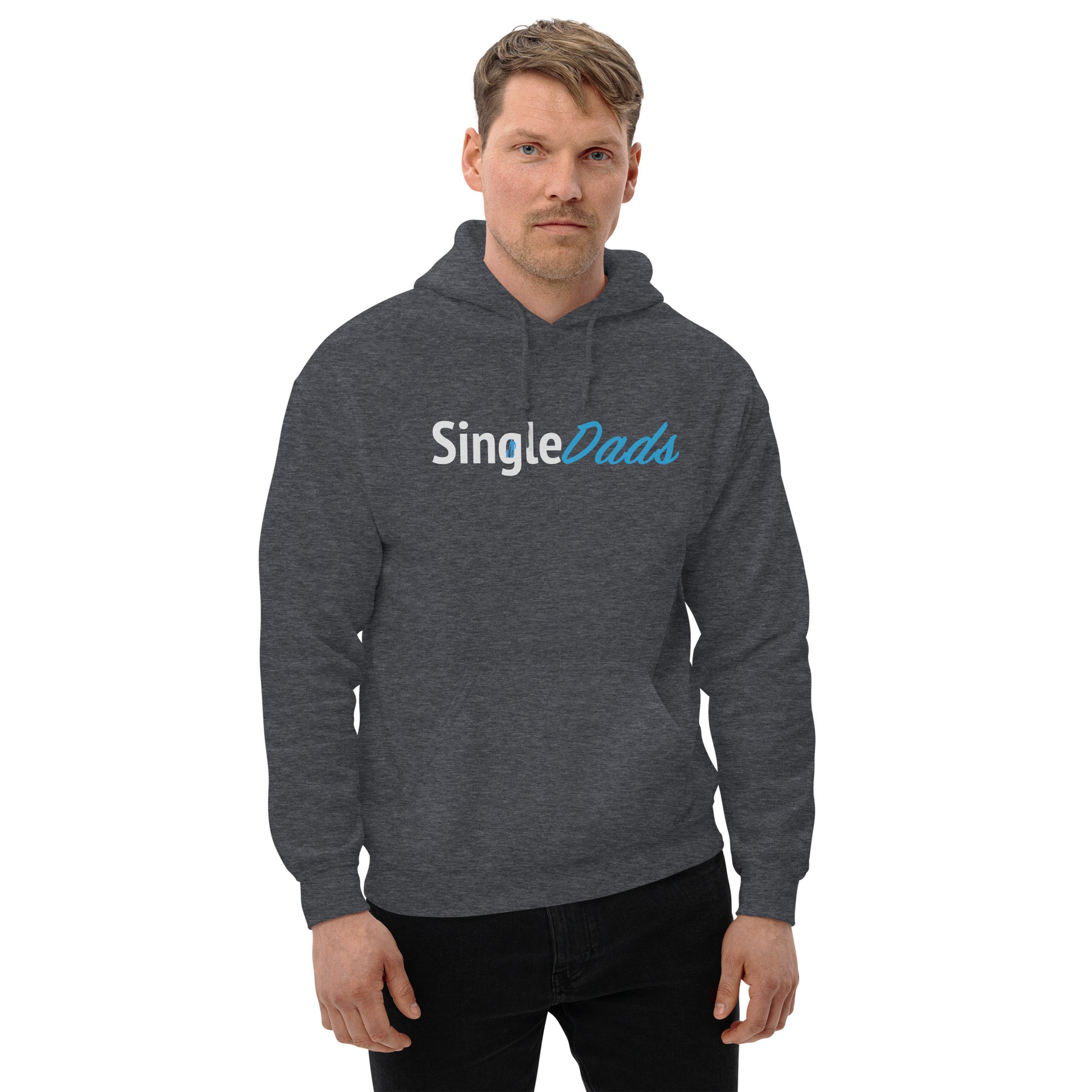 SingleDads Hoodie Color: Dark Heather