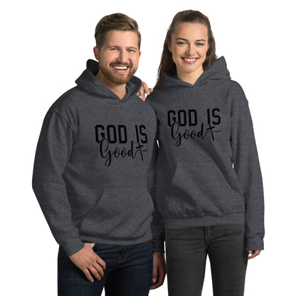 God is Good Hoodie - Color: Dark Heather