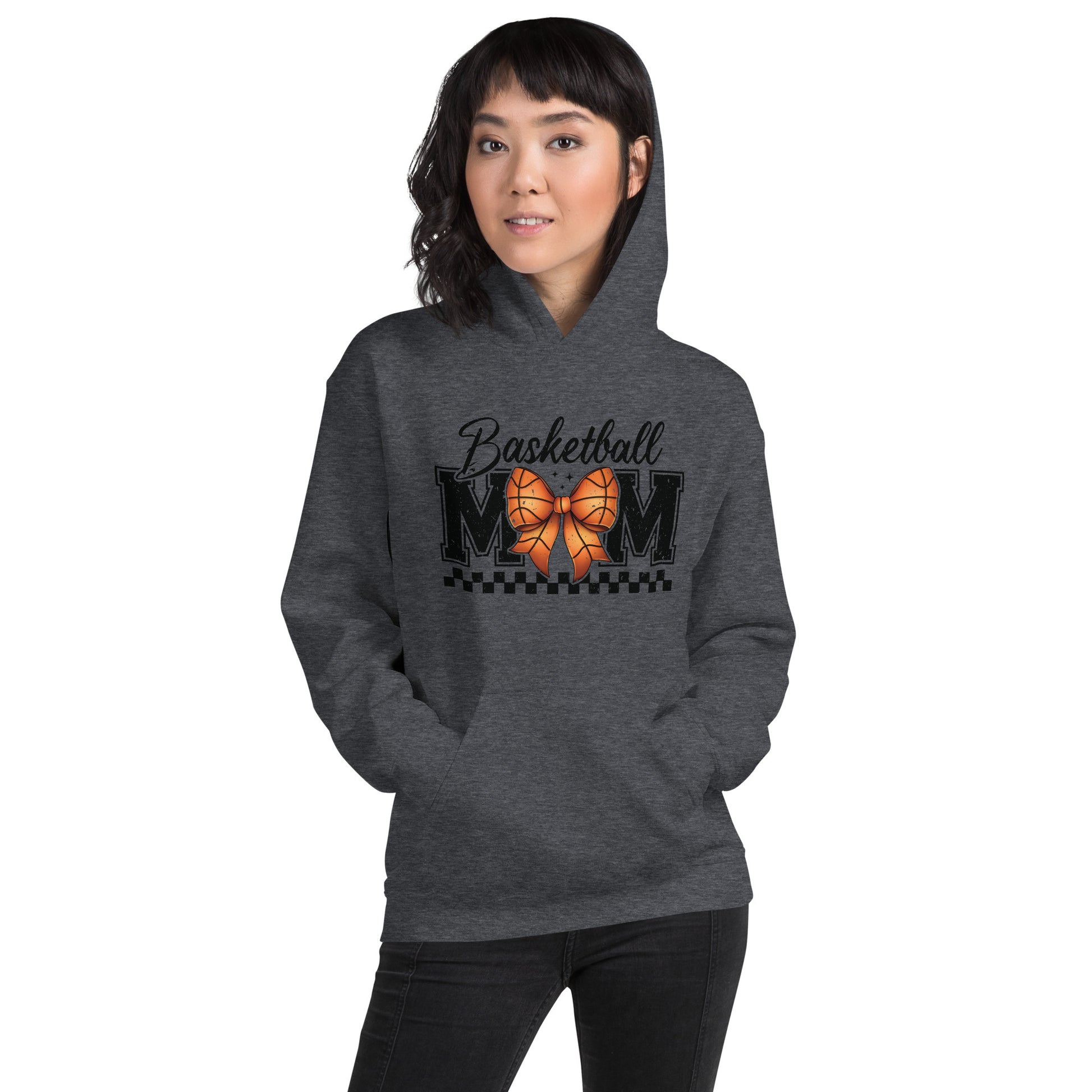 Basketball Mom Hoodie - Color: Dark Heather