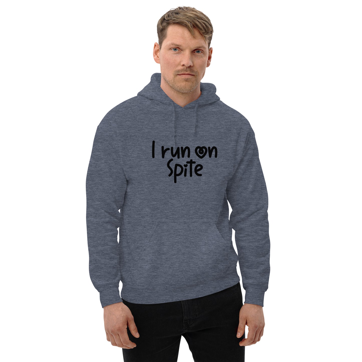 I Run On Spite Hoodie Color: Red