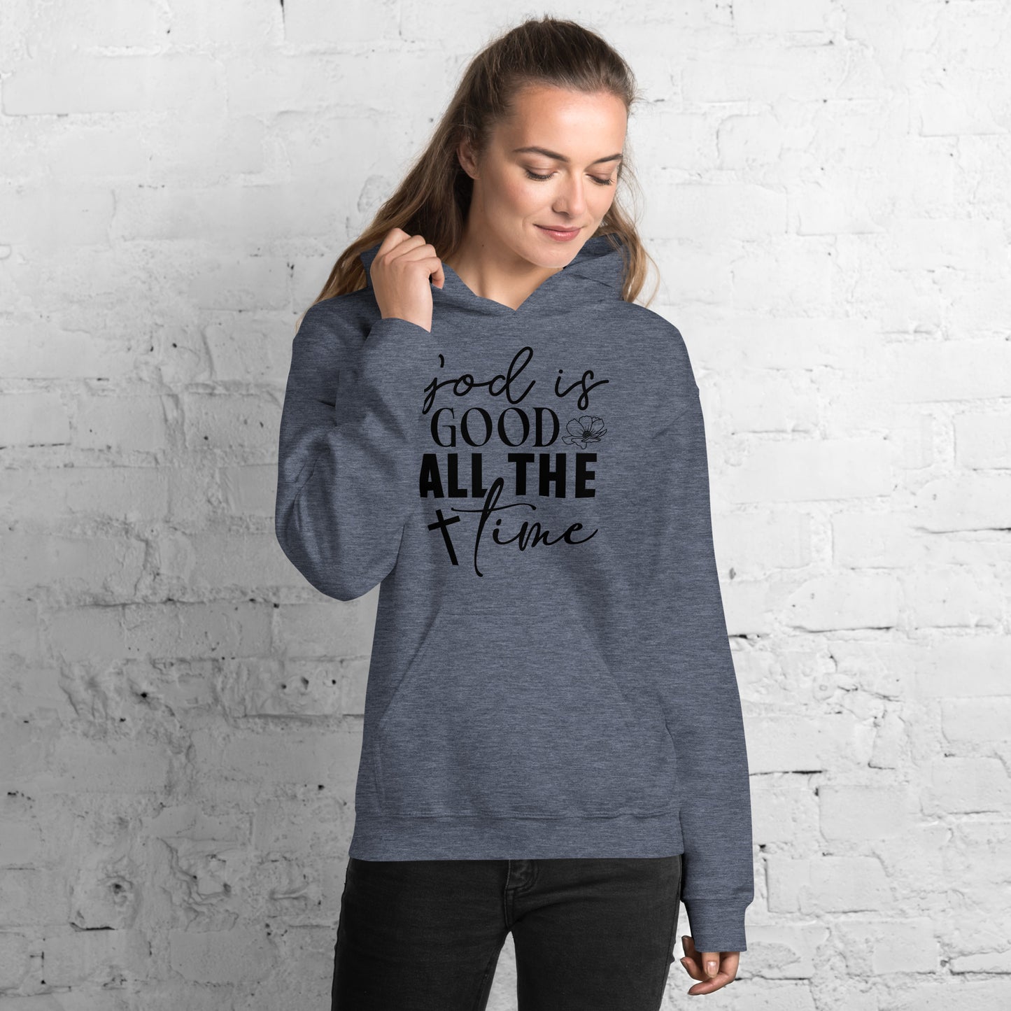 God is Good All The Time Hoodie - Color: Red