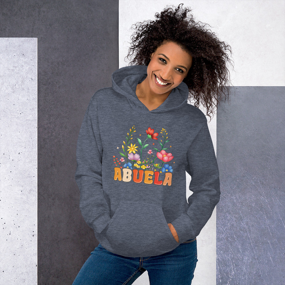 Abuela Hoodie (Wear Your Abuela Title with Pride) - Color: Heather Sport Dark Navy