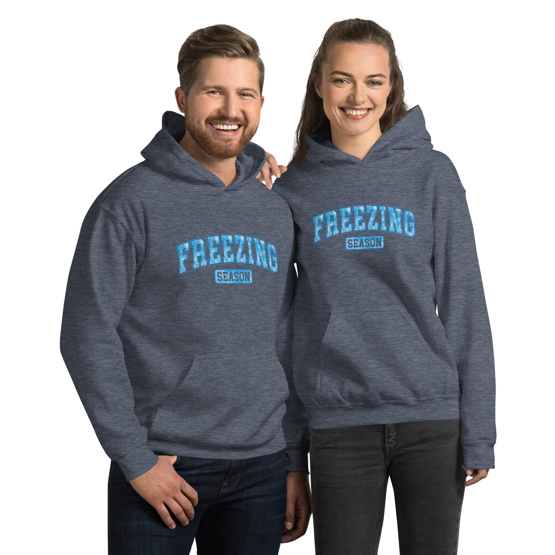 Freezing Season Hoodie - Color: Heather Sport Dark Navy