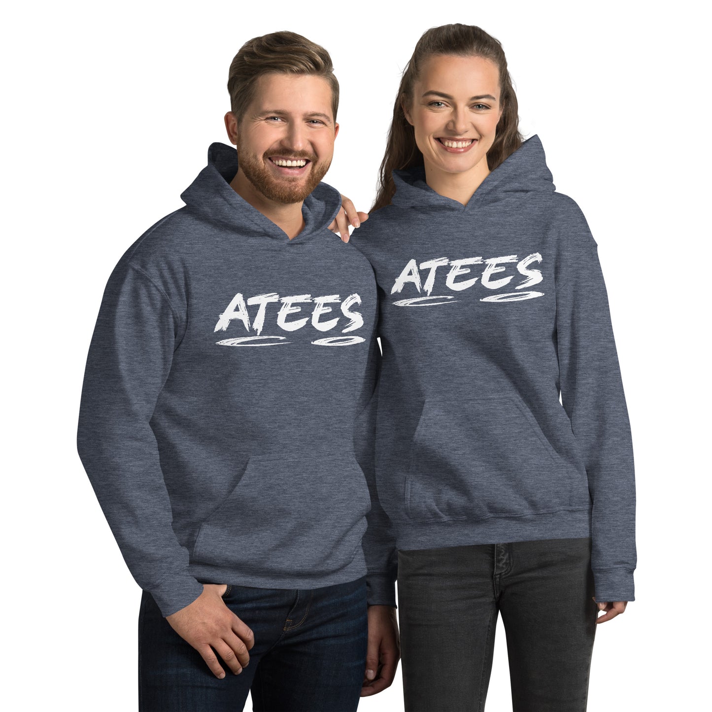 ATeesCo Unisex Hoodie - Color: Heather Sport Dark Navy