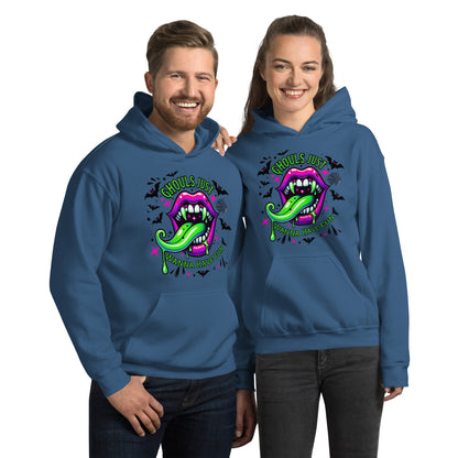 Ghouls Just Want to Have Fun Hoodie Color: Indigo Blue