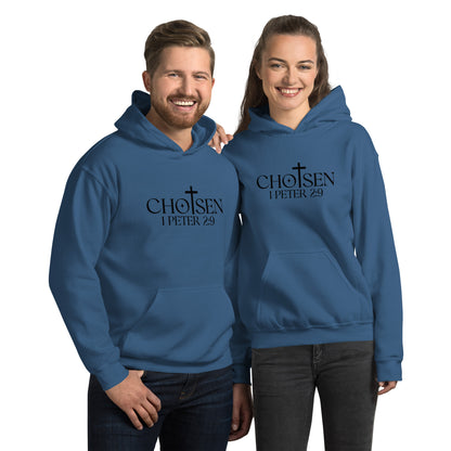 Chosen 1 Peter 2:9 Hoodie - Color: Indigo Blue