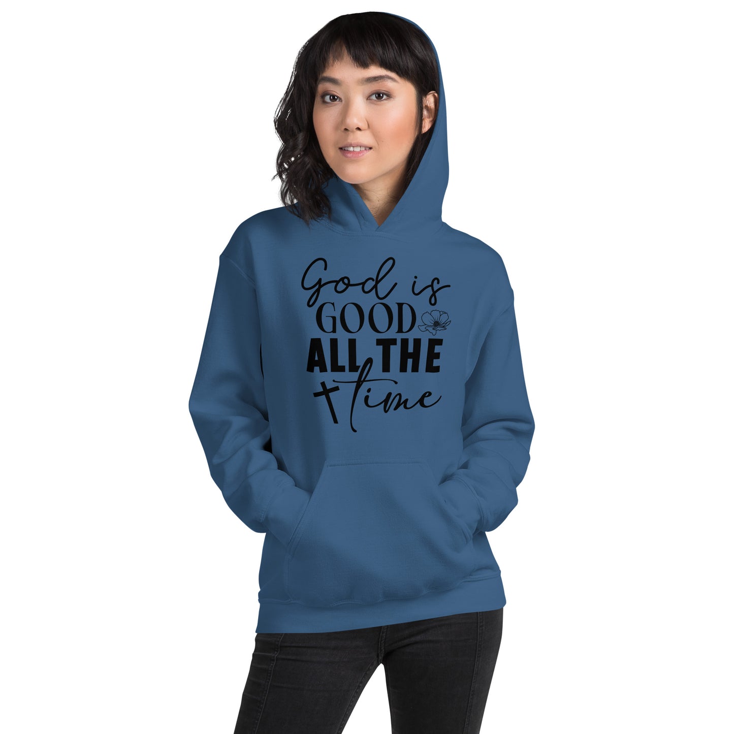 God is Good All The Time Hoodie - Color: Red