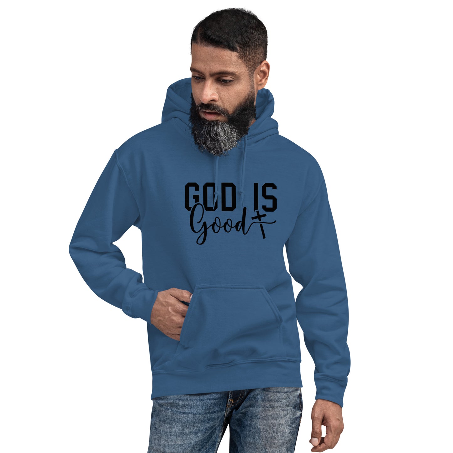 God is Good Hoodie - Color: Red