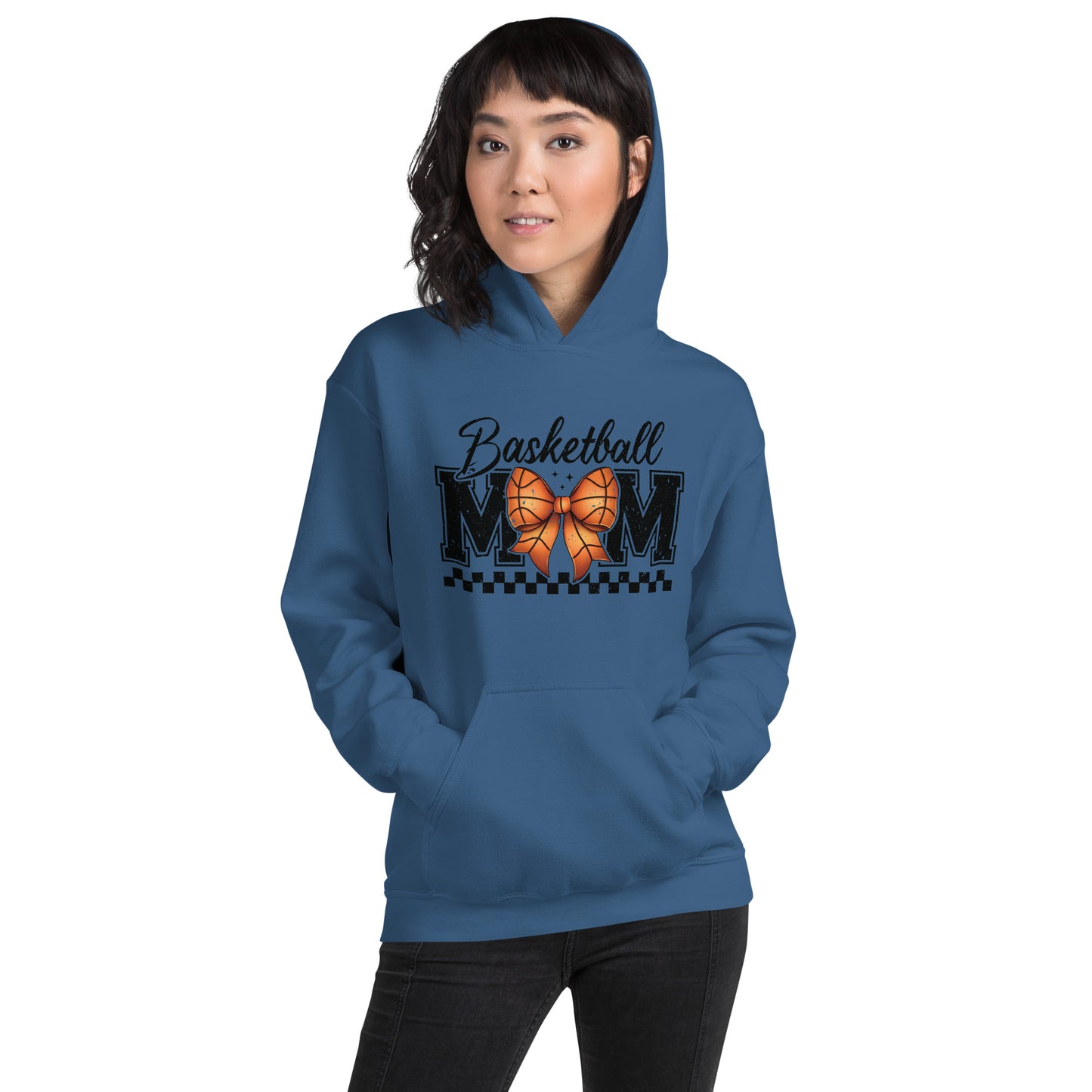 Basketball Mom Hoodie - Color: Indigo Blue