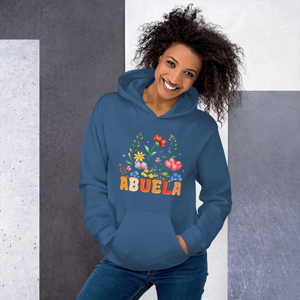 Abuela Hoodie (Wear Your Abuela Title with Pride) - Color: Indigo Blue