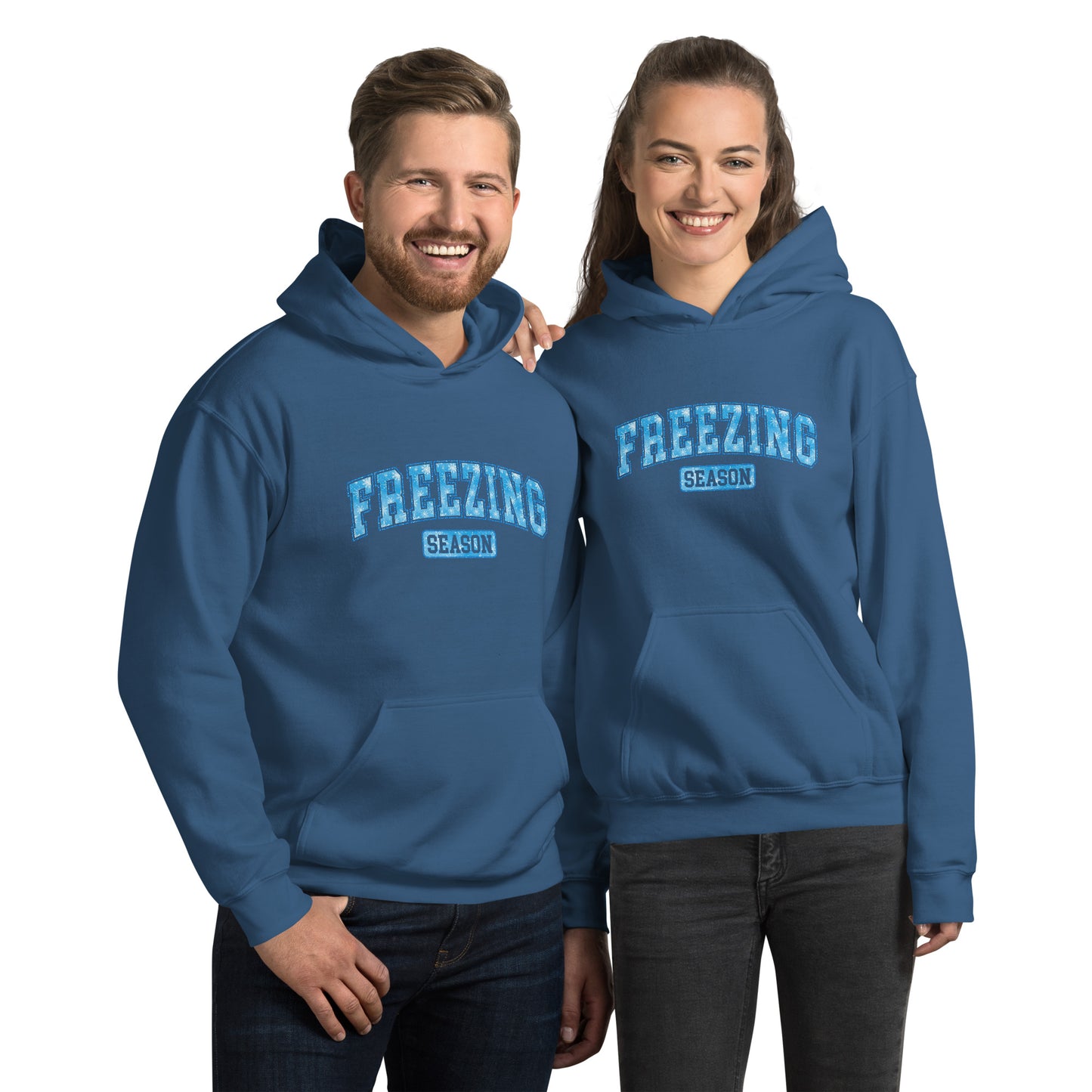 Freezing Season Hoodie - Color: Indigo Blue