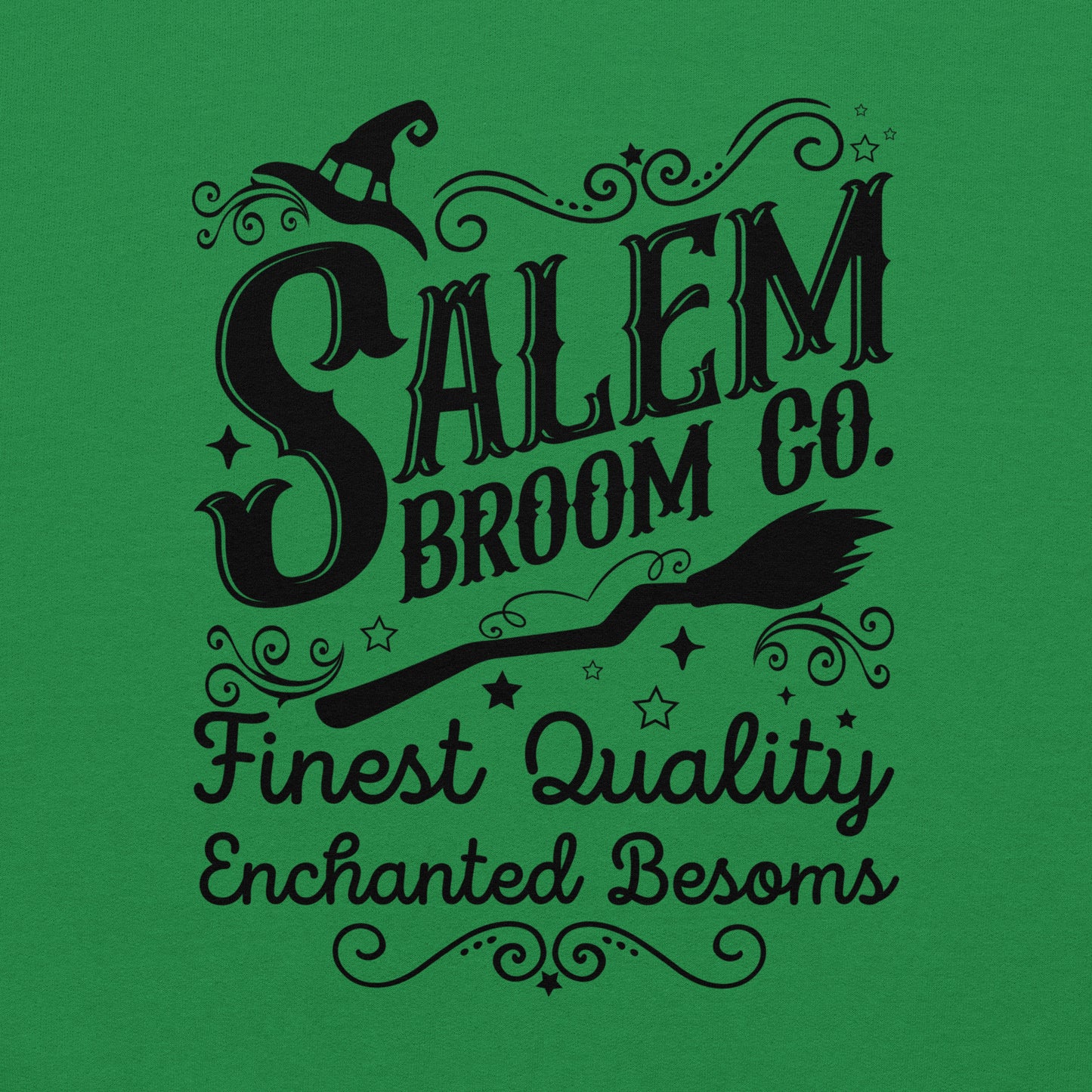 Salem Broom Co Finest Quality Enchanted Besoms (Halloween) Hoodie Color: Red