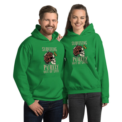 Surviving Purely Out Of Spite Hoodie Color: Irish Green