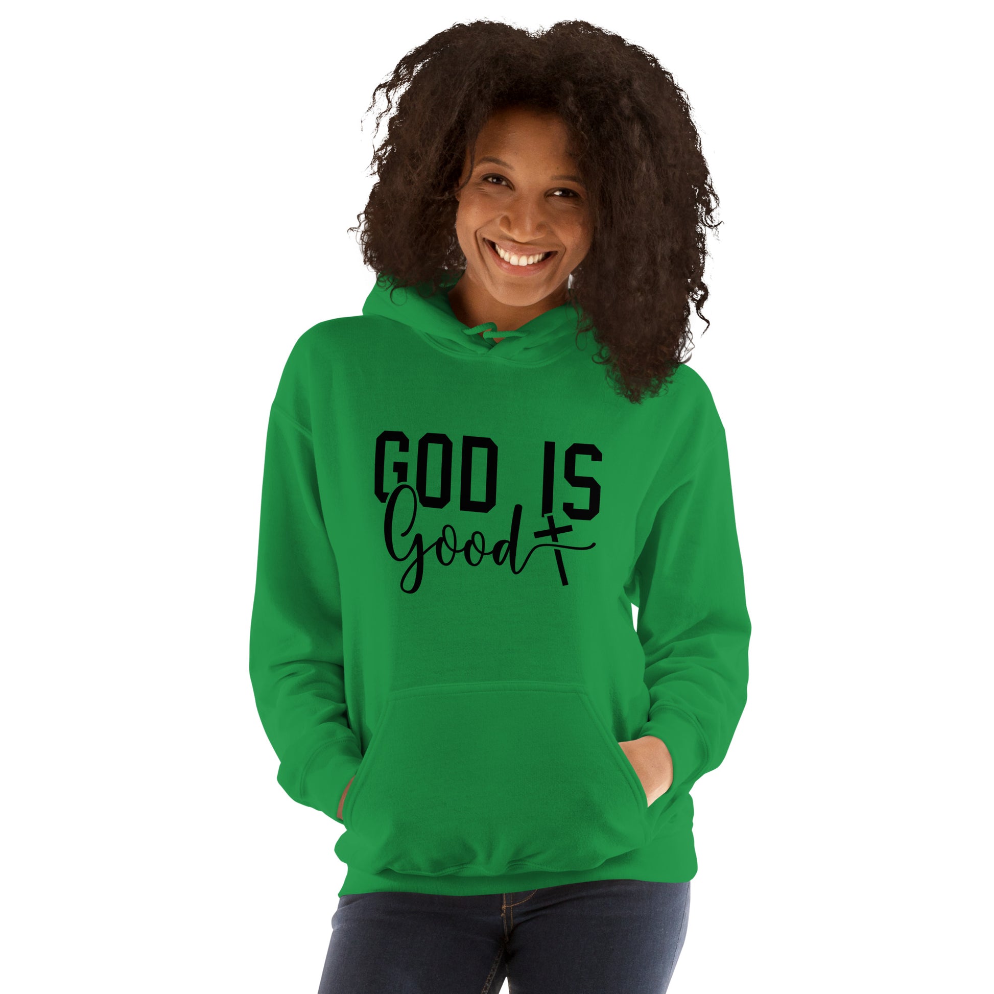 God is Good Hoodie - Color: Red