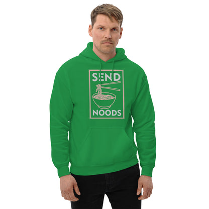 Send Noods Hoodie (Funny Noodle Humor) - Color: Irish Green