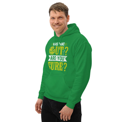 Was That Out Are You Sure (Pickleball) Hoodie - Color: Black