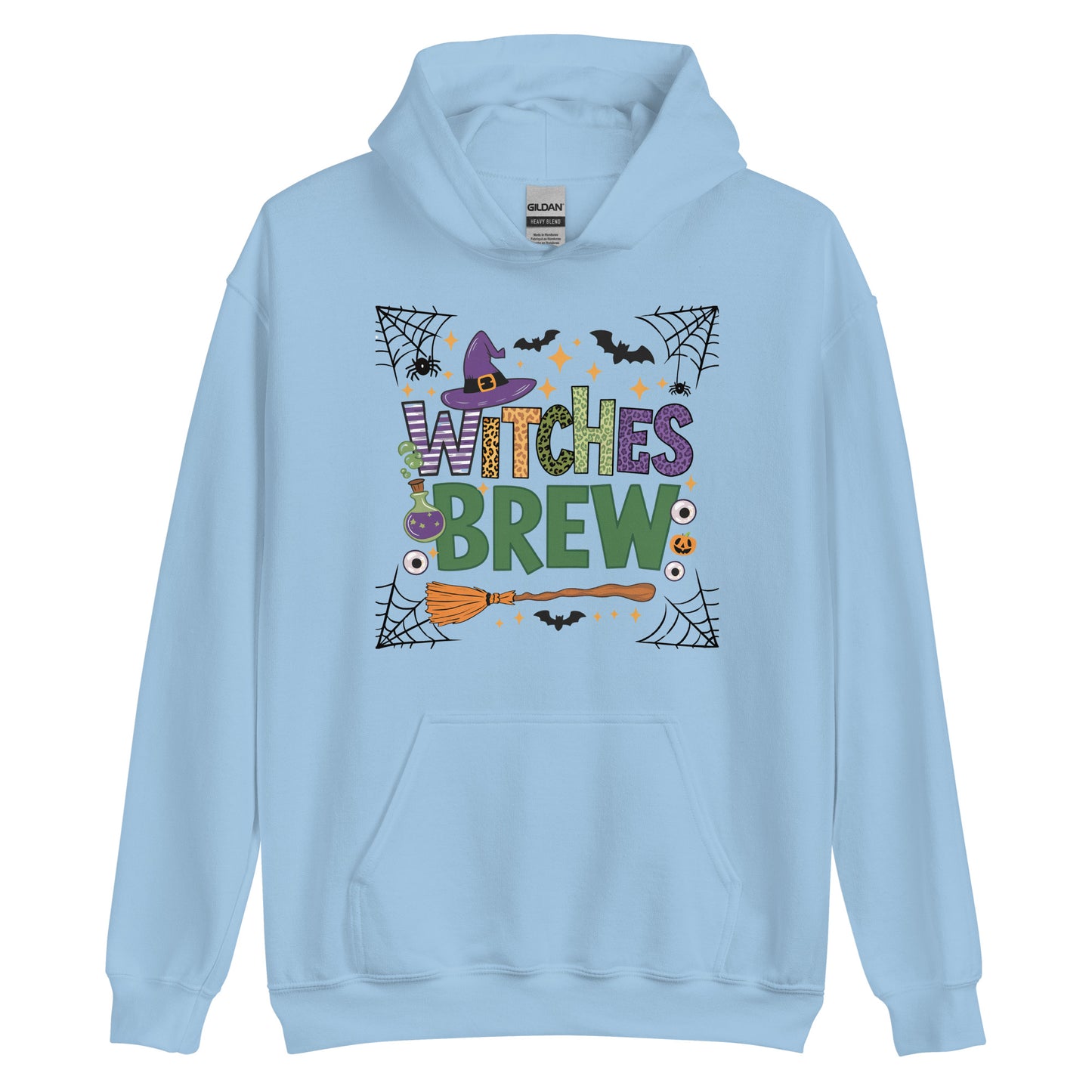 Witches Brew Hoodie (Halloween Witch) - Color: Light Blue