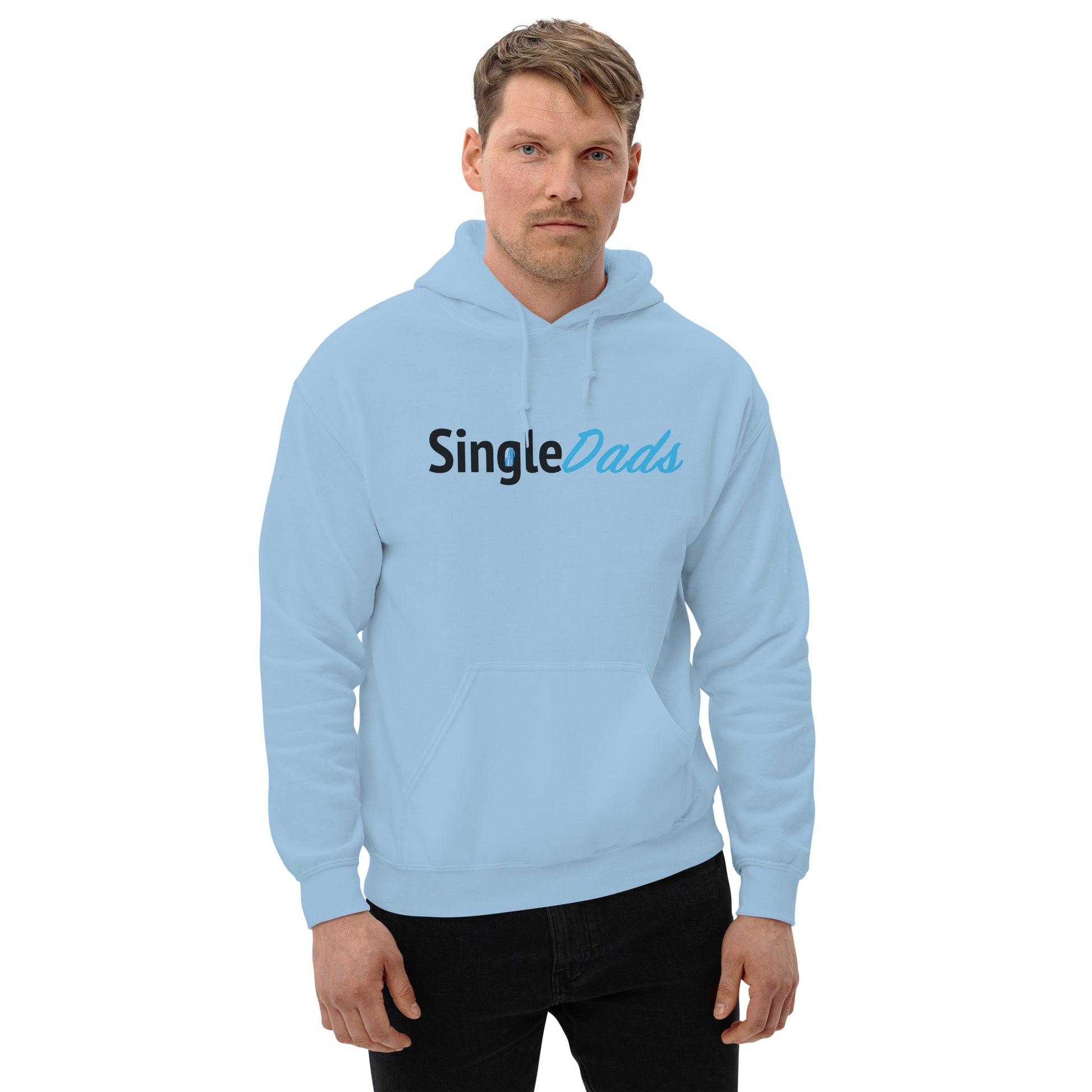 SingleDads Hoodie Color: Light Blue