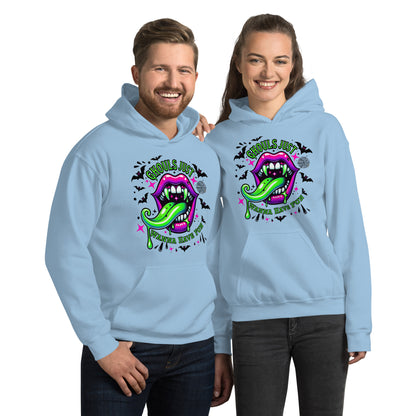 Ghouls Just Want to Have Fun Hoodie Color: Light Blue