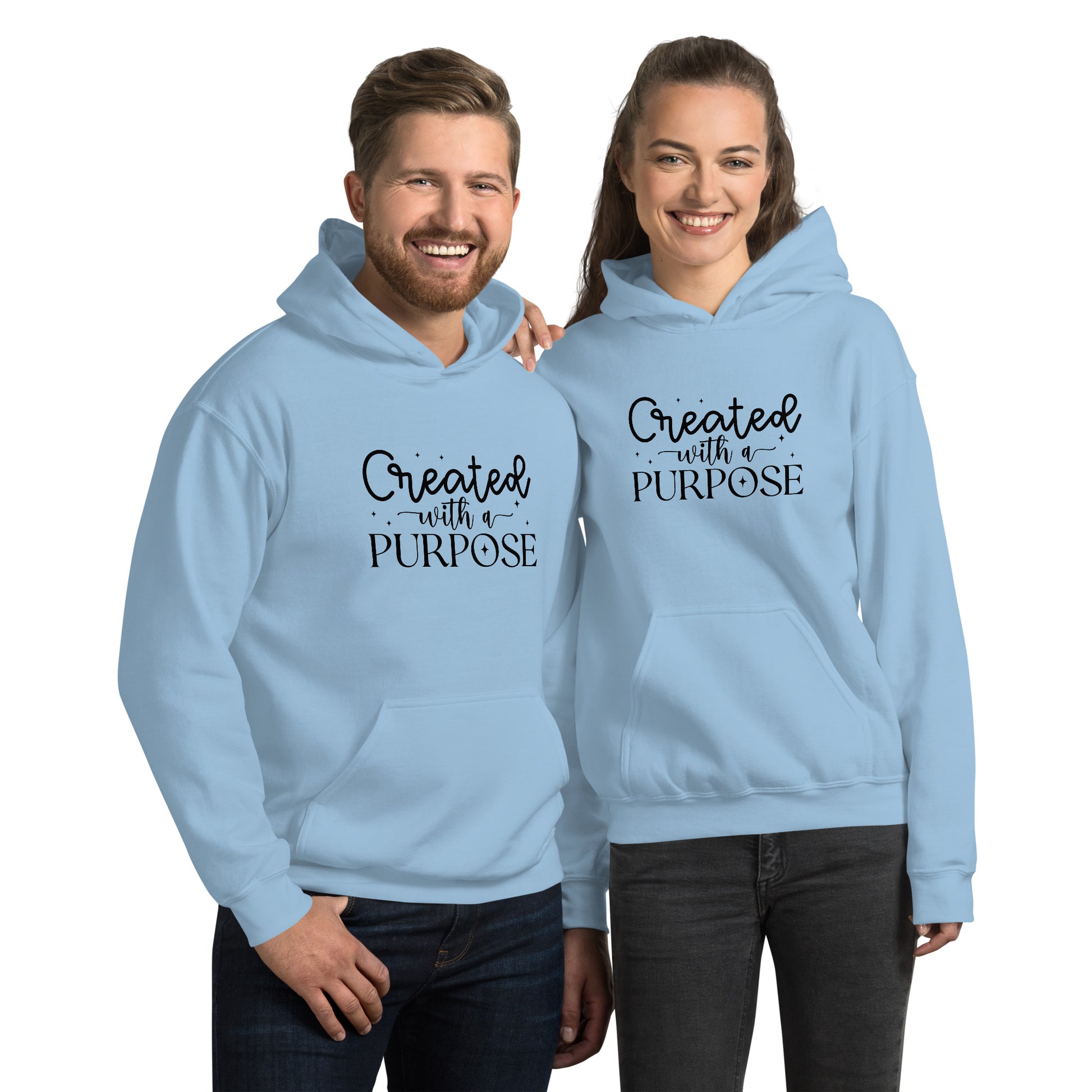 Created with a Purpose Hoodie - Color: Light Blue