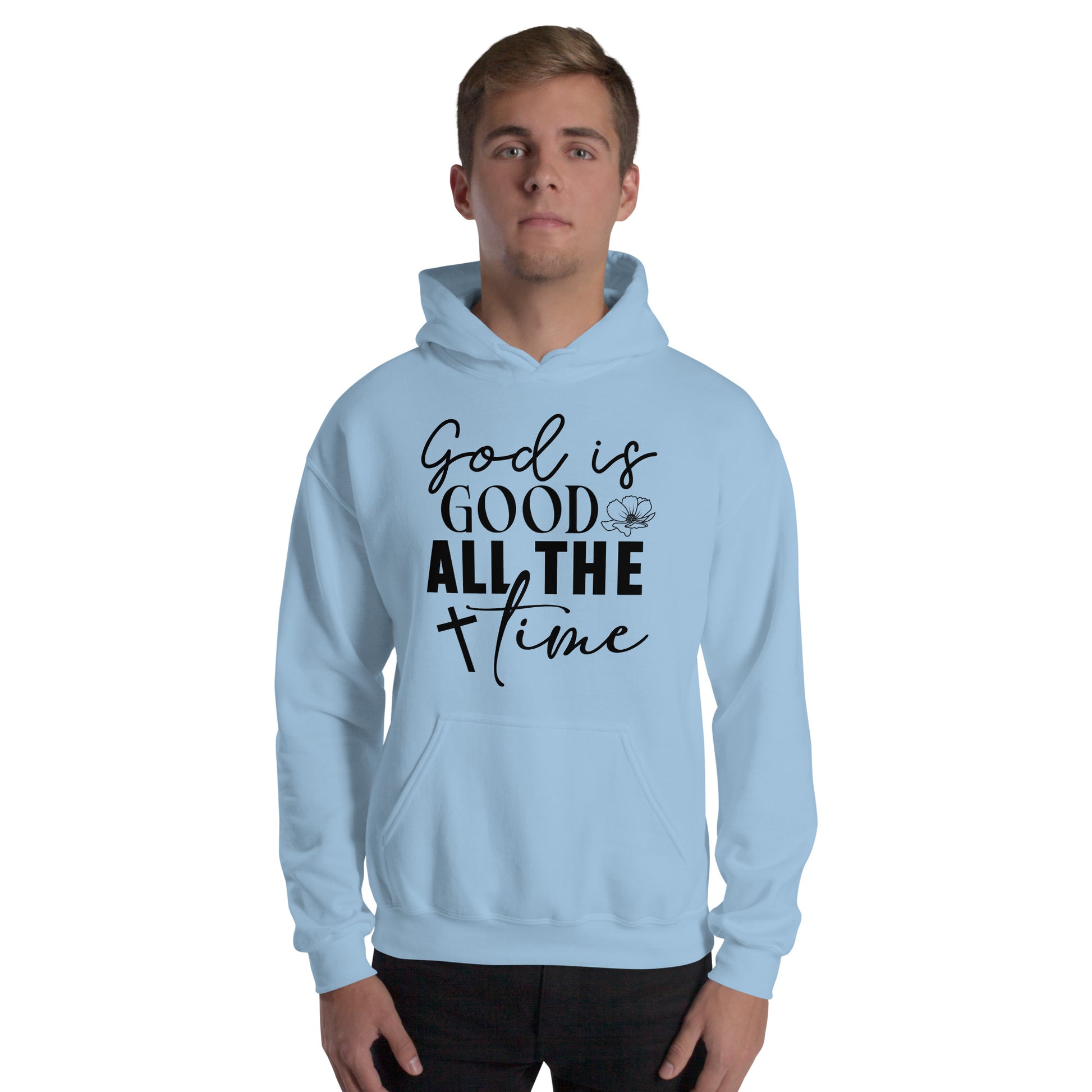 God is Good All The Time Hoodie - Color: Red