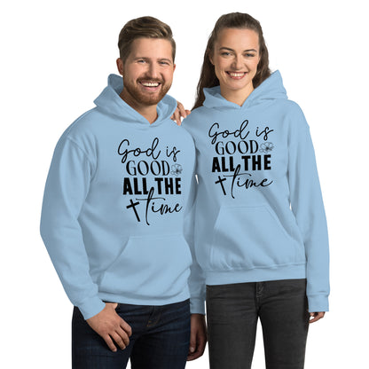 God is Good All The Time Hoodie - Color: Light Blue