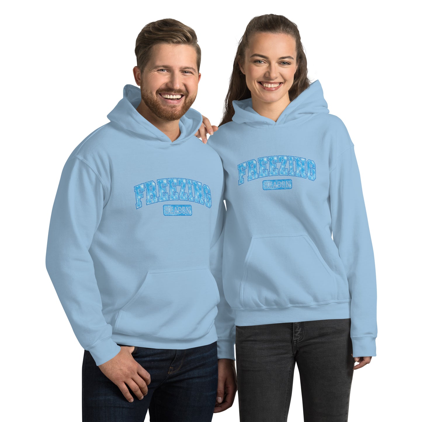 Freezing Season Hoodie - Color: Light Blue