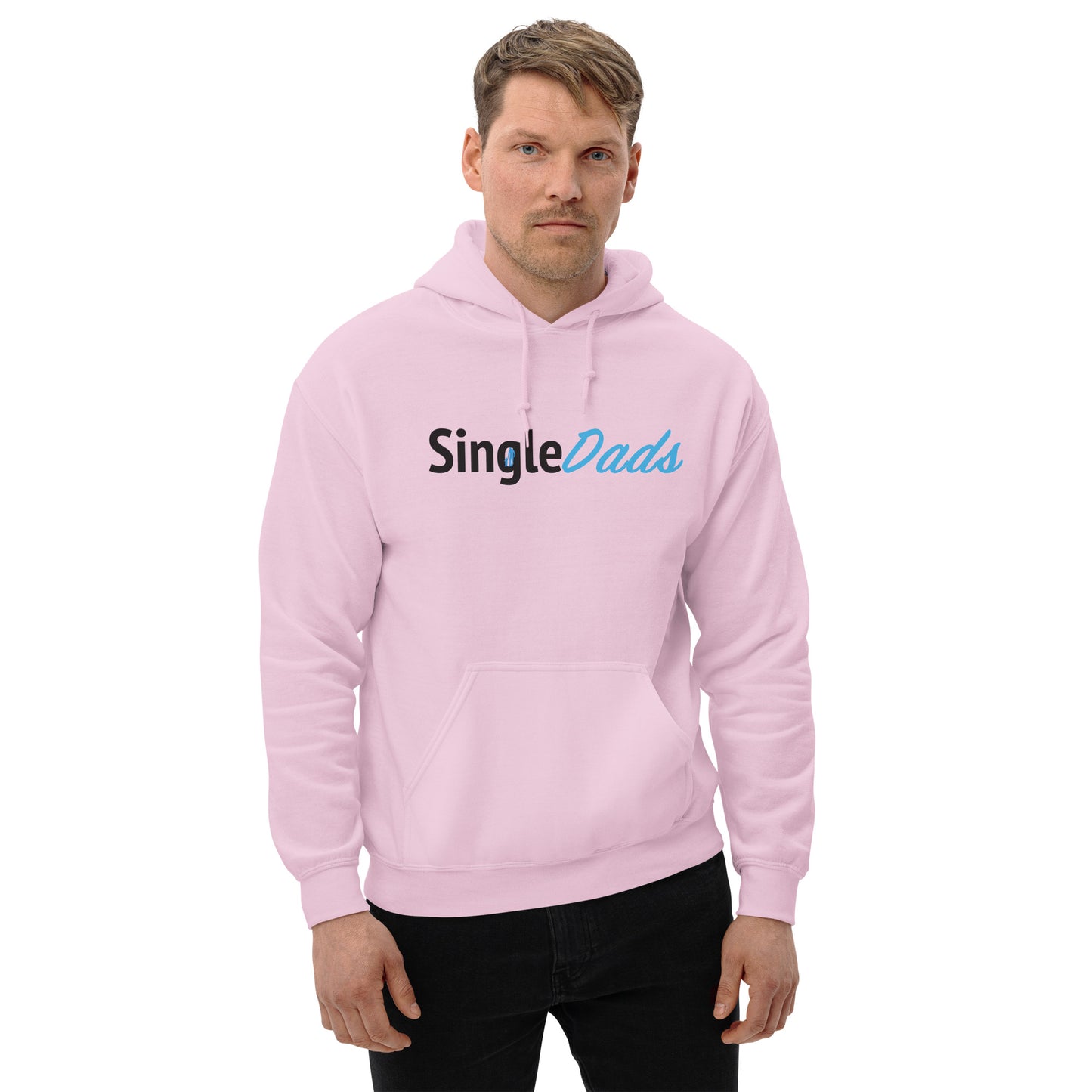 SingleDads Hoodie Color: Light Pink