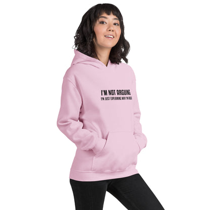 I'm Not Arguing I'm Just Explaining Why I'm Right Hoodie - Color: Red